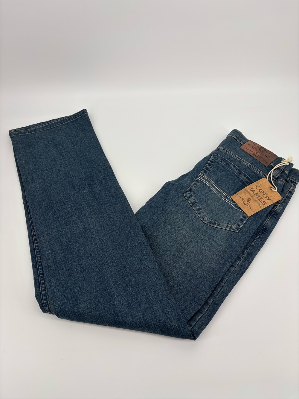 NWT Cody James High Roller‎ Jeans Mens 31x32 Stretch Straight Medium Wash Cowboy
